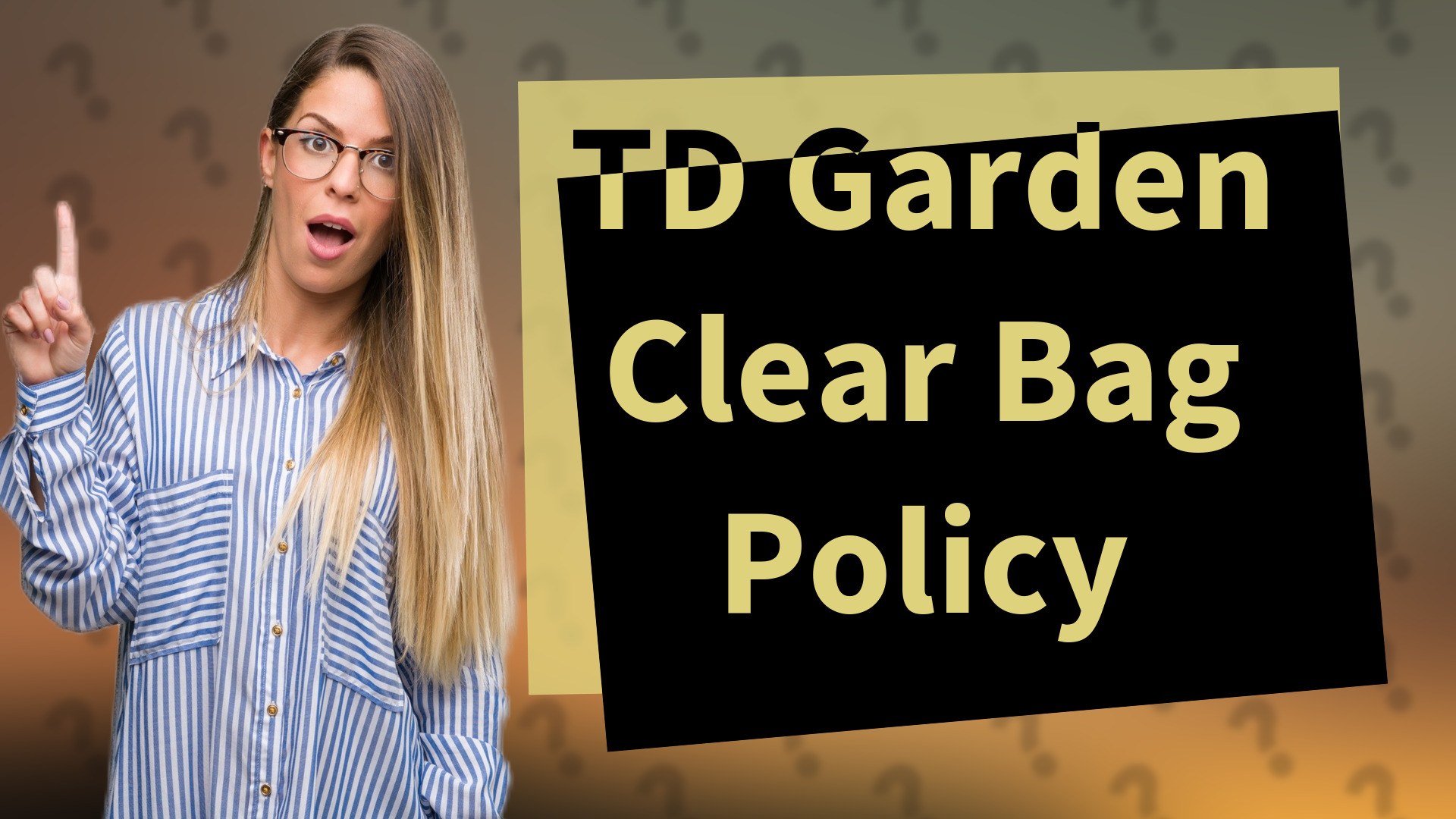 TD Garden Clear Bag Policy