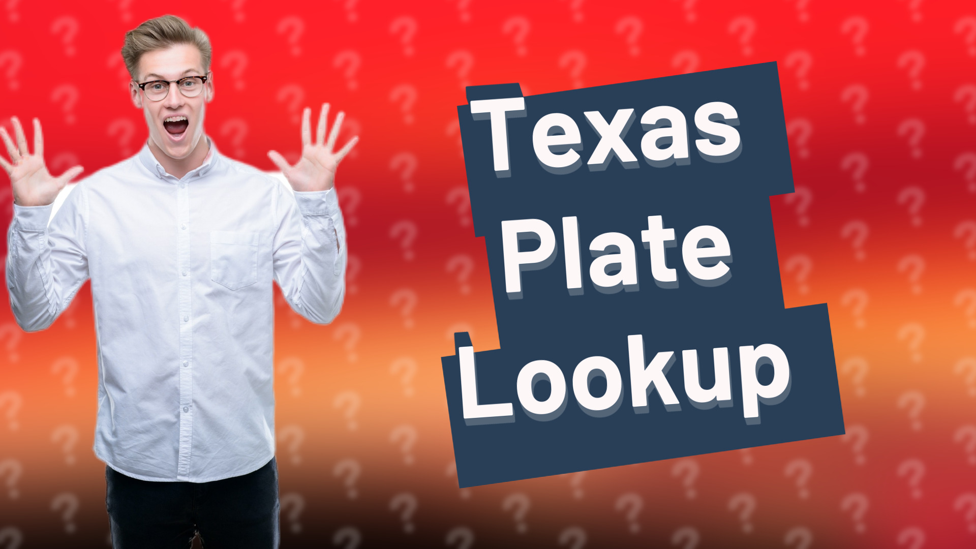 Texas Plate Lookup