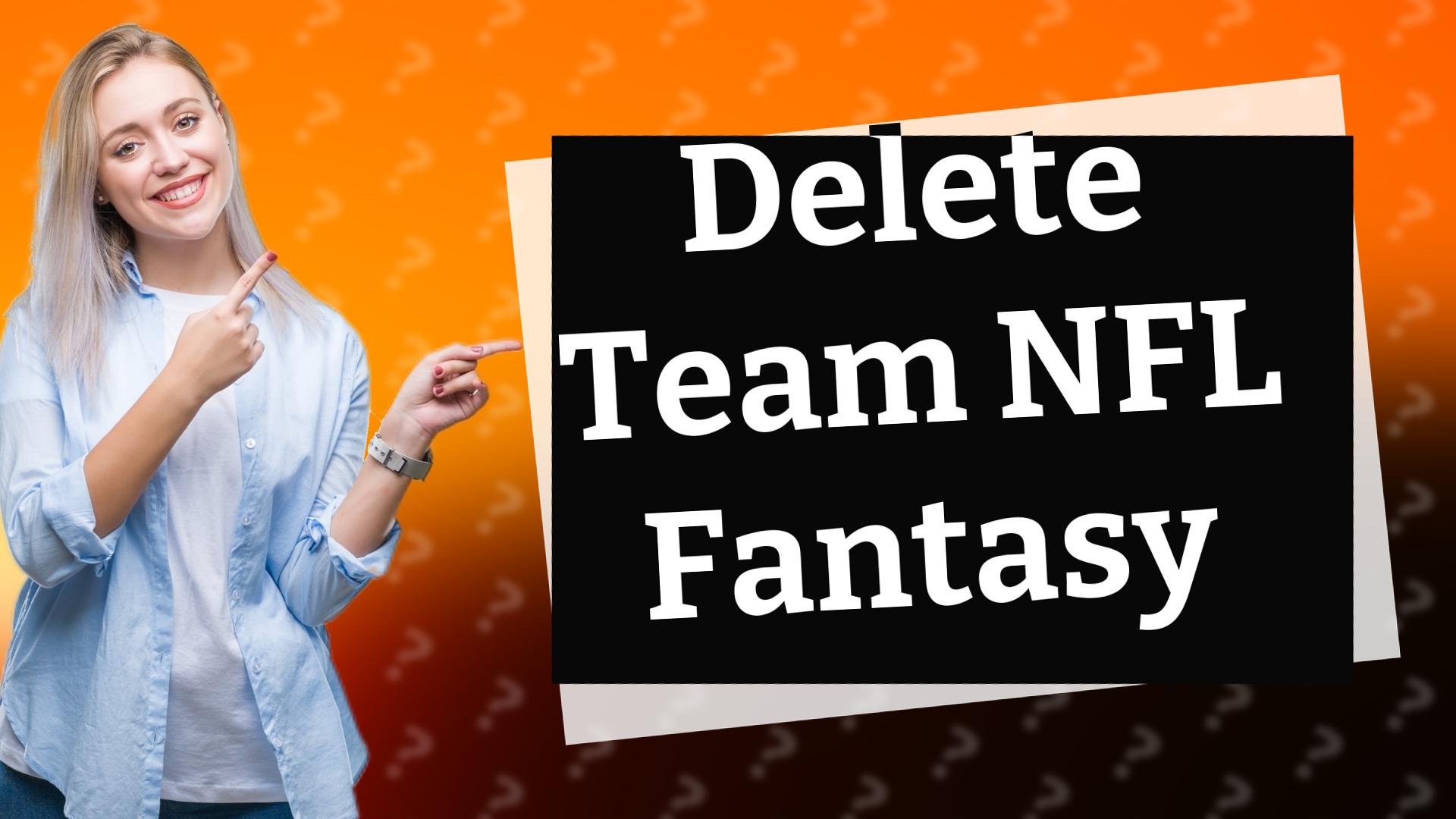 Delete Team NFL Fantasy