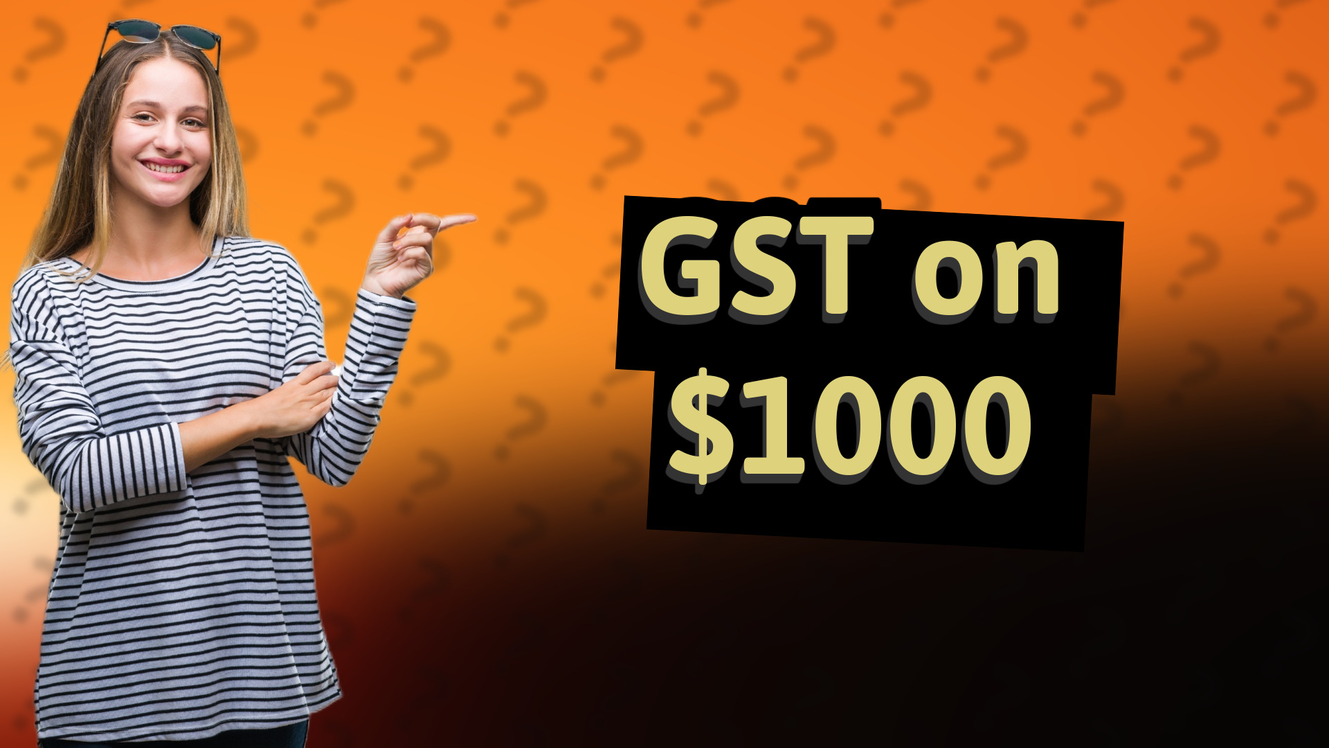 GST on $1000