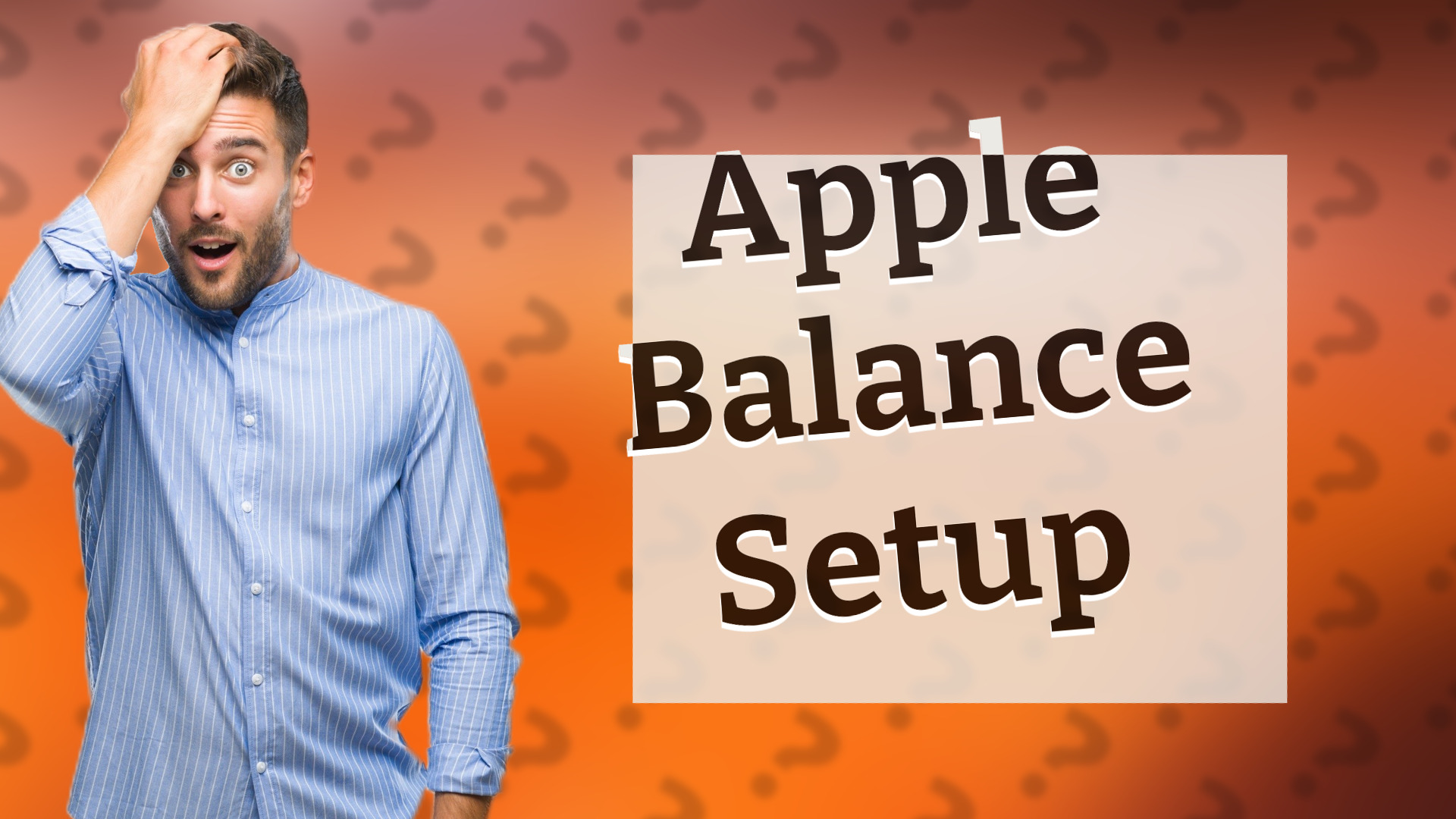 Apple Balance Setup
