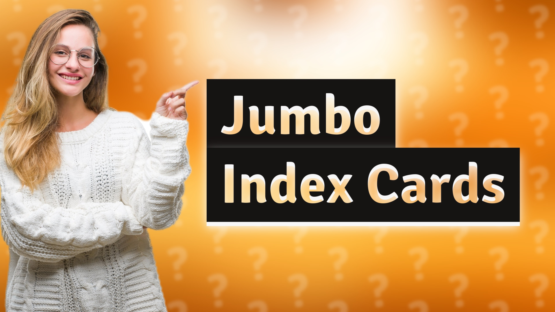 Jumbo Index Cards