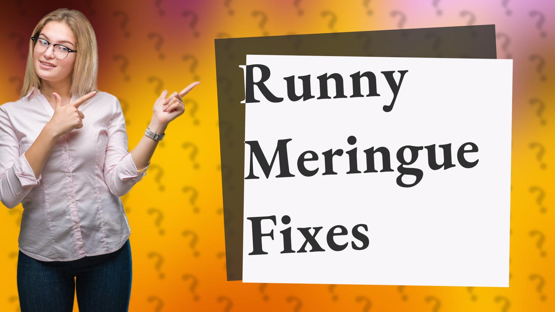 Runny Meringue Fixes