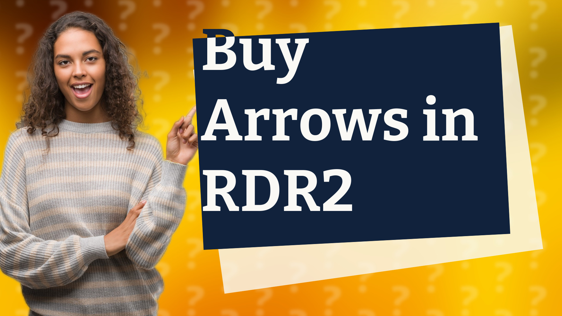 Buy Arrows in RDR2
