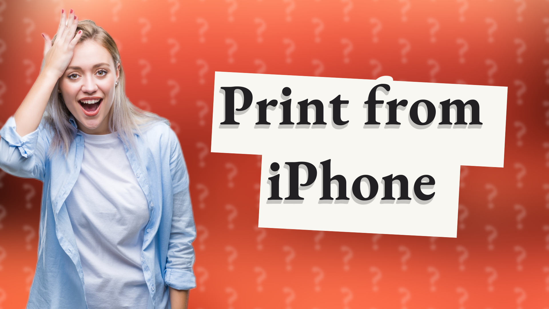 Print from iPhone