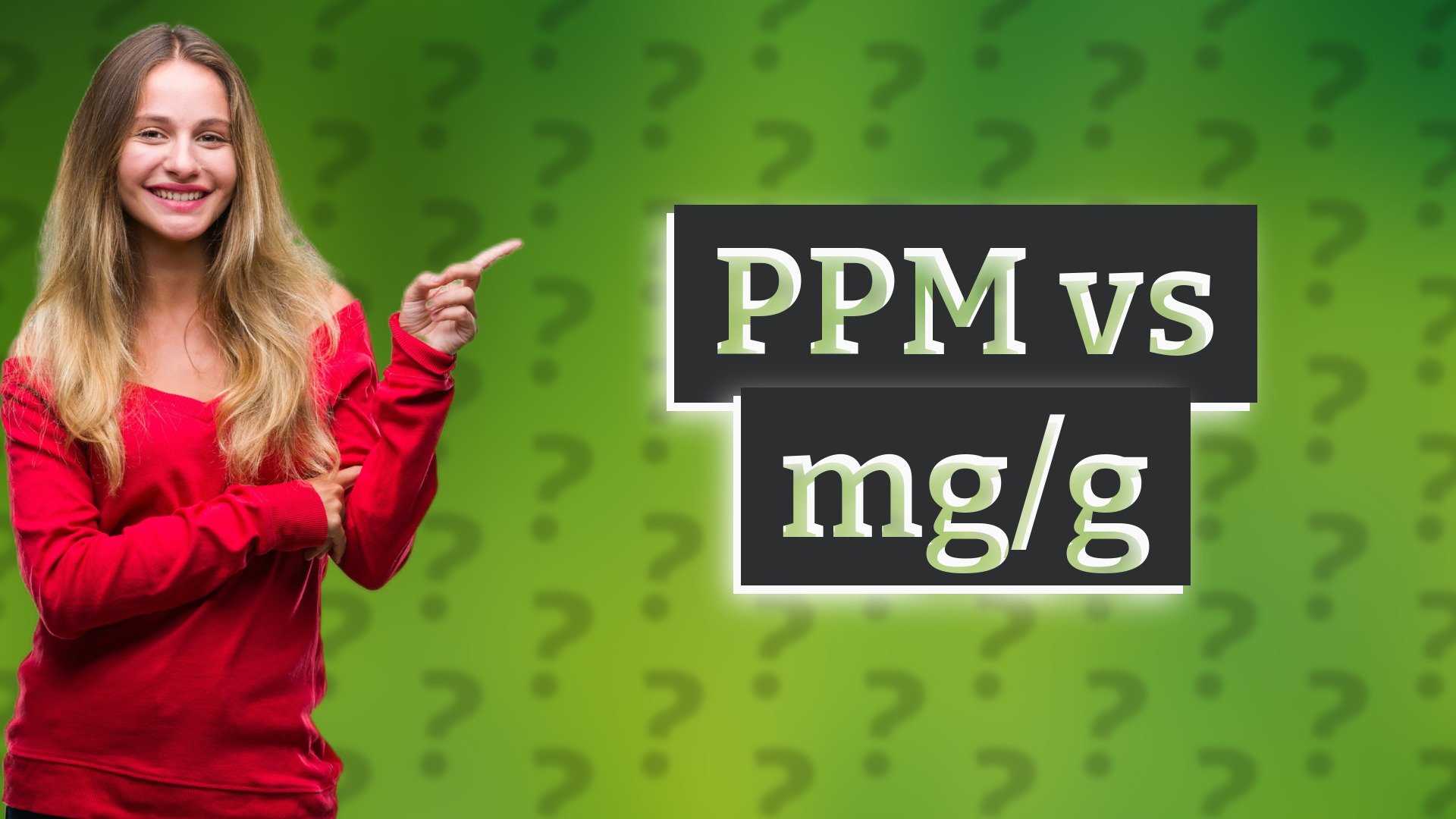 PPM vs mg/g