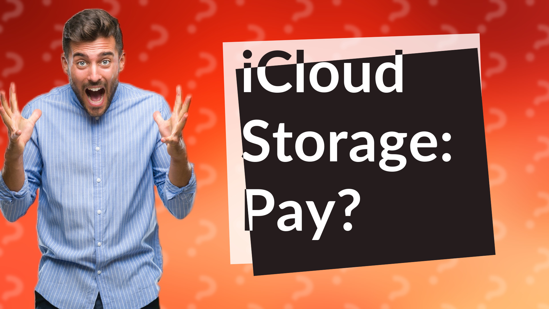 iCloud Storage: Pay?
