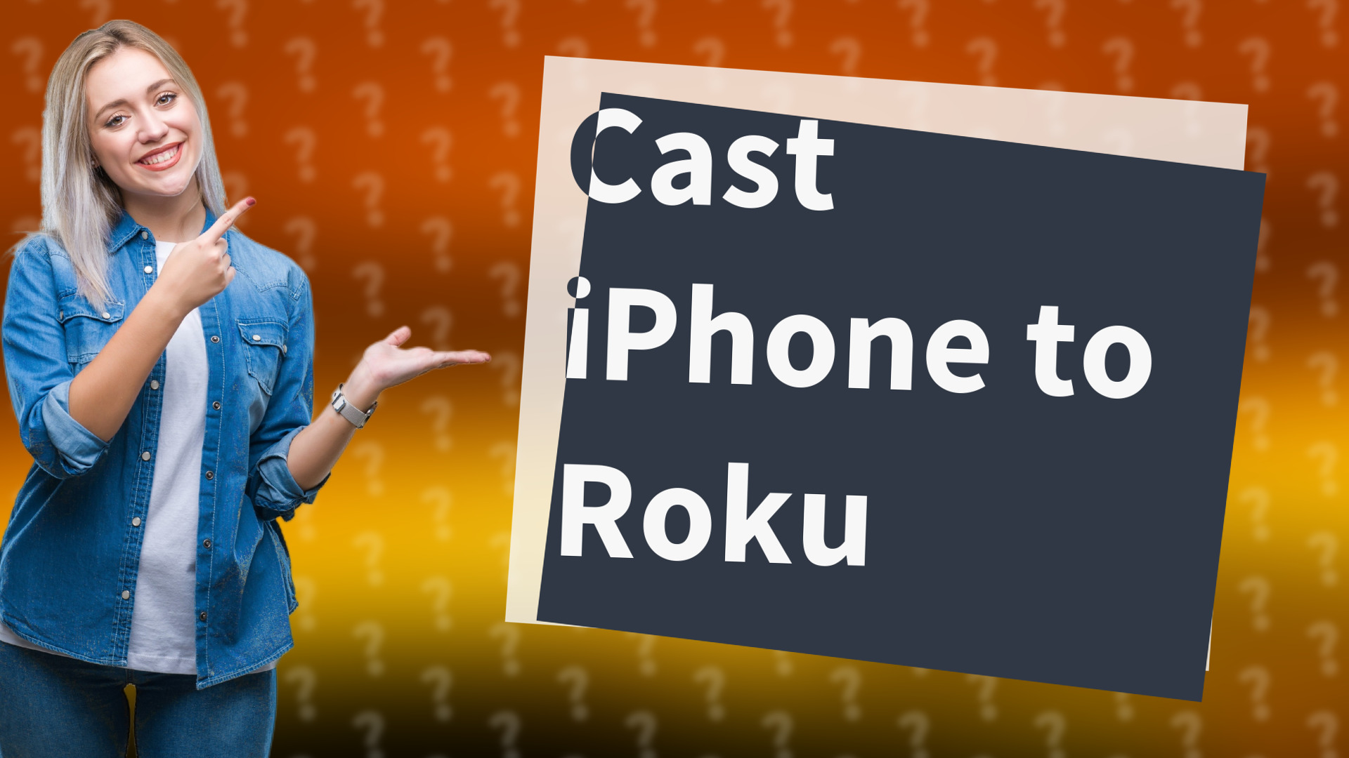 Cast iPhone to Roku