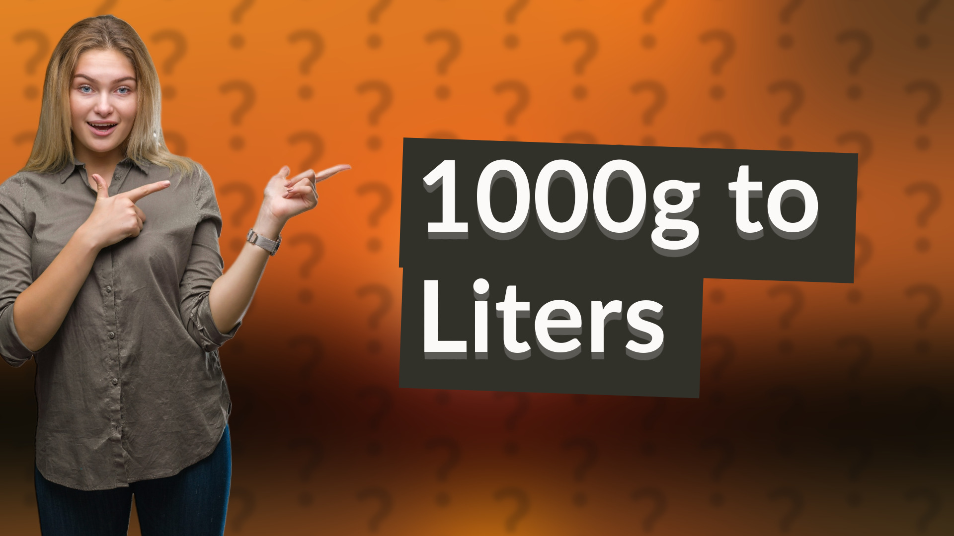 1000g to Liters