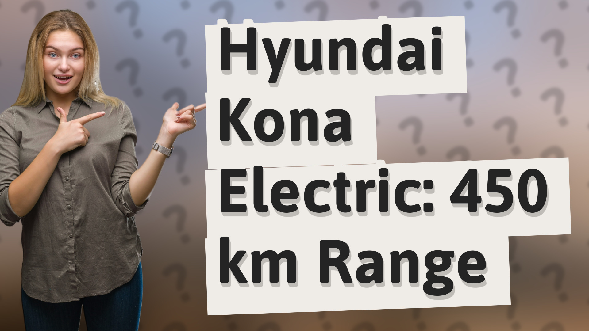 Hyundai Kona Electric: 450 km Range