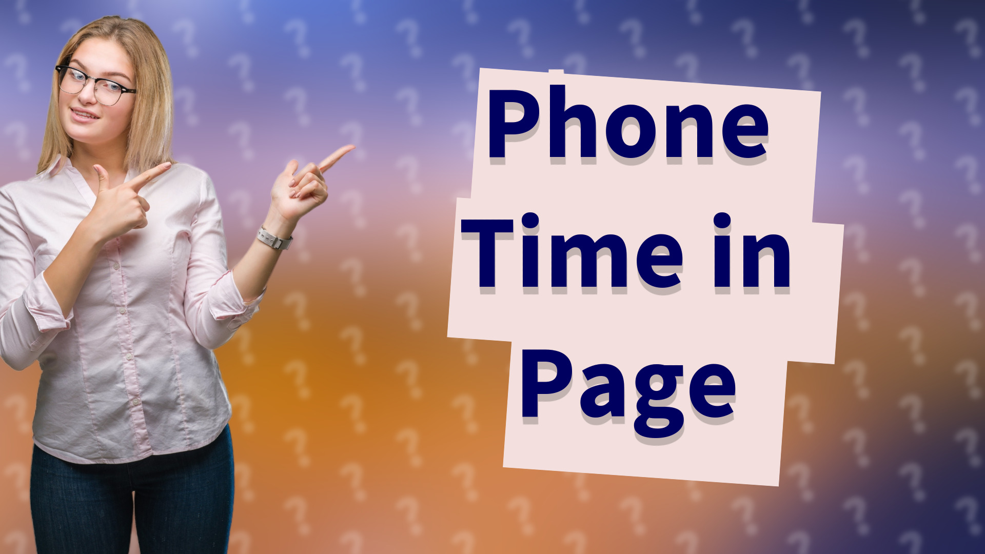 Phone Time in Page