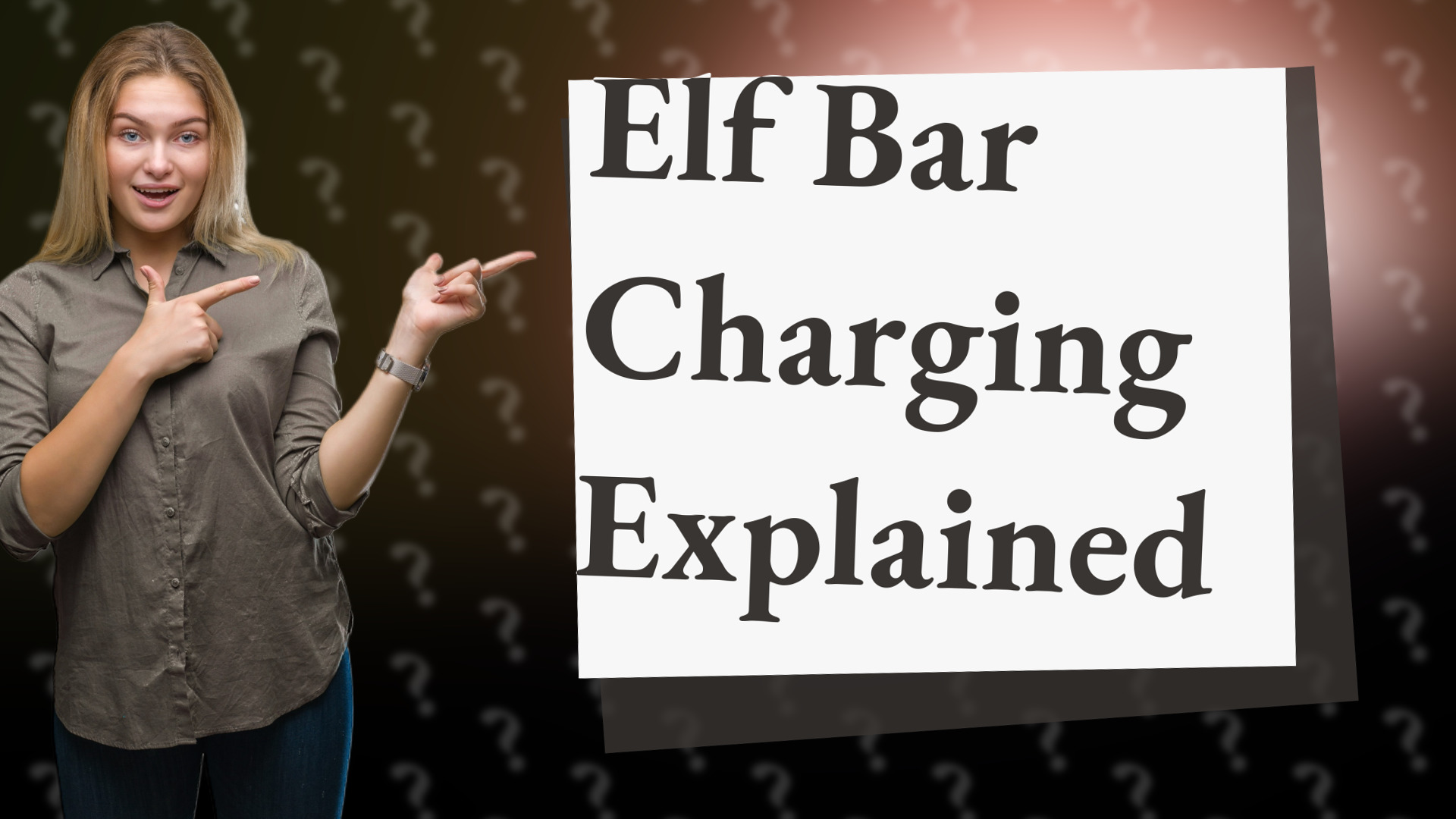 Elf Bar Charging Explained