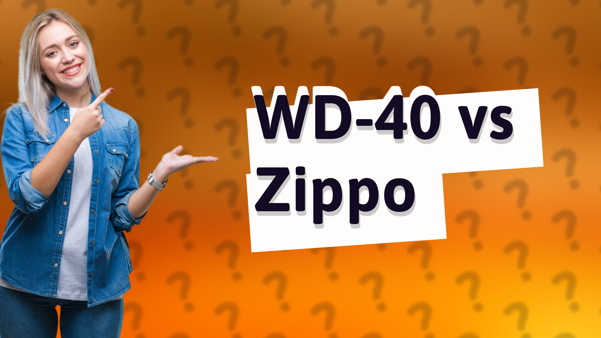 WD-40 vs Zippo