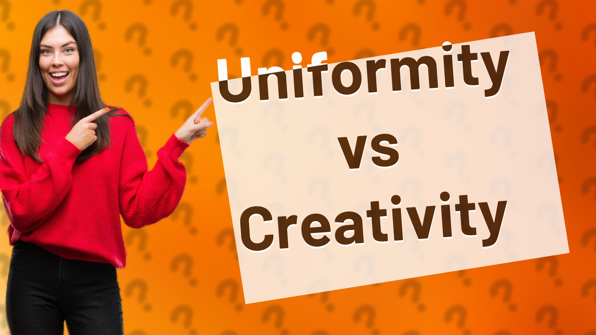 Uniformity vs Creativity