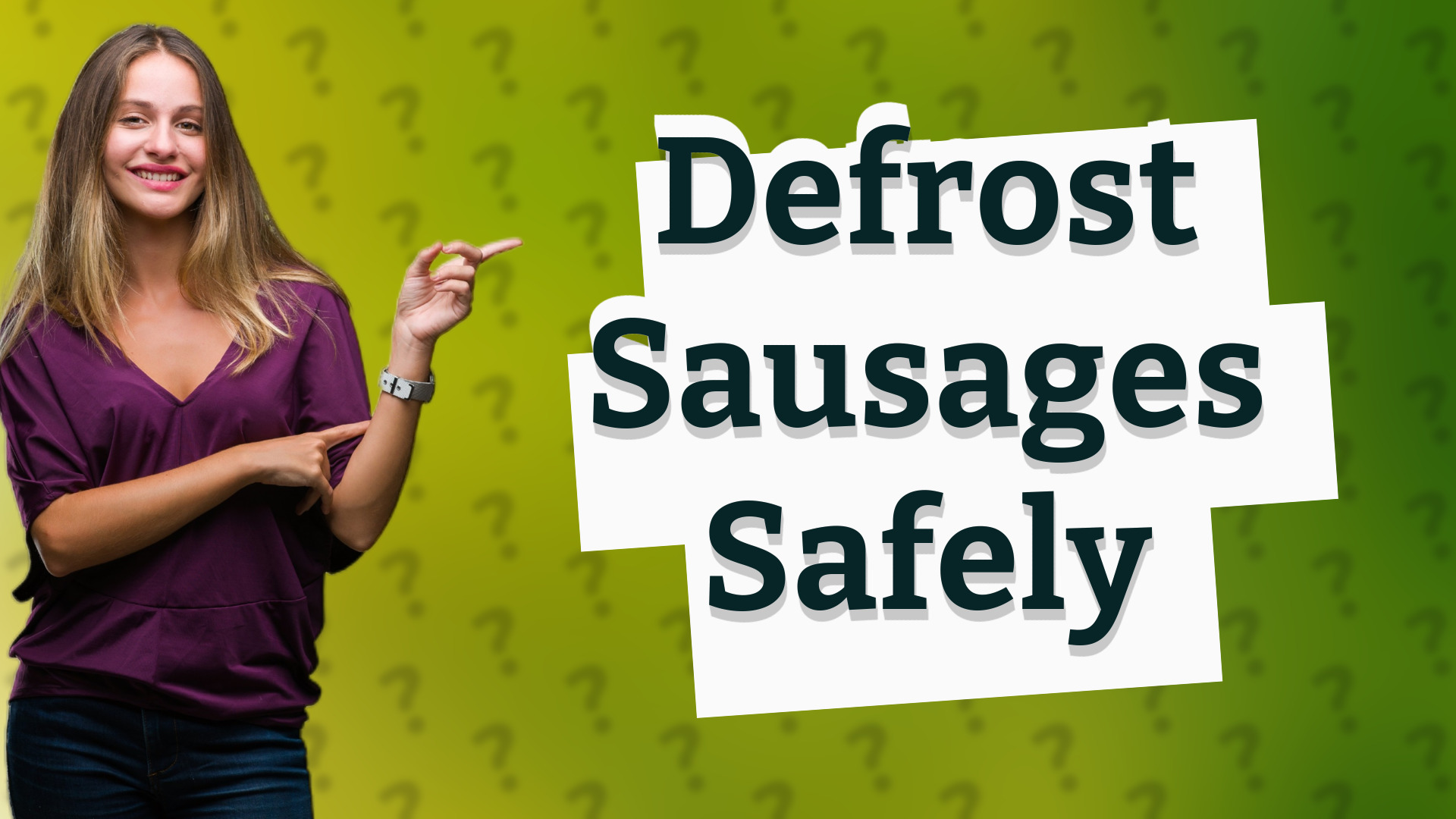 Defrost Sausages Safely
