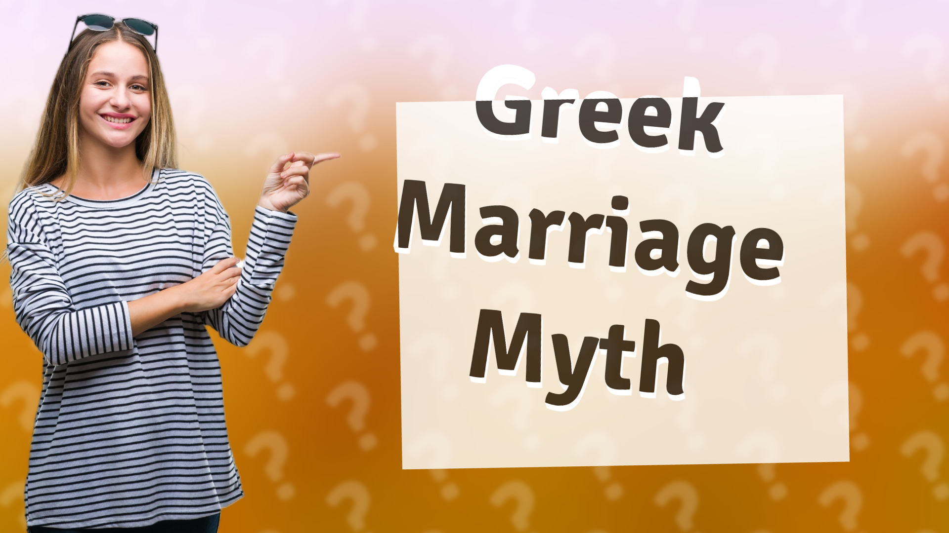 Greek Marriage Myth