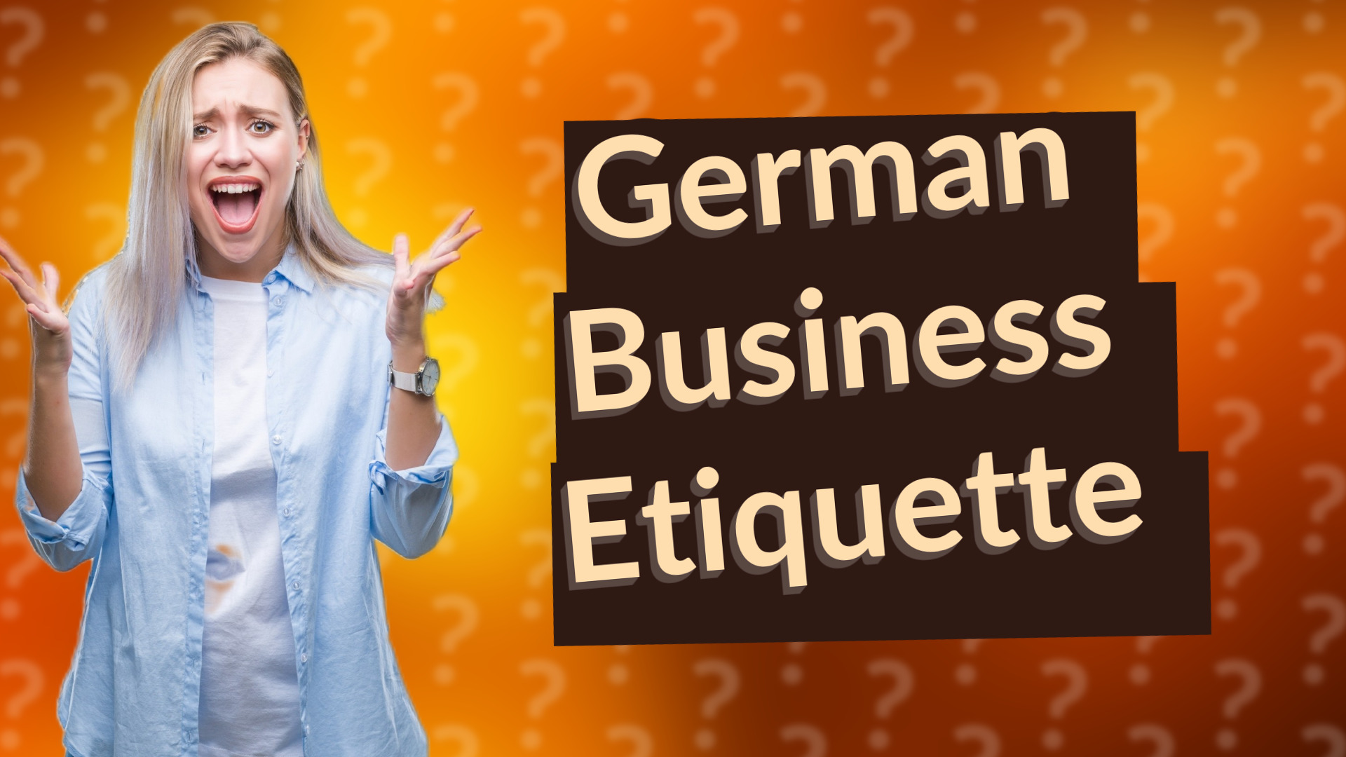German Business Etiquette