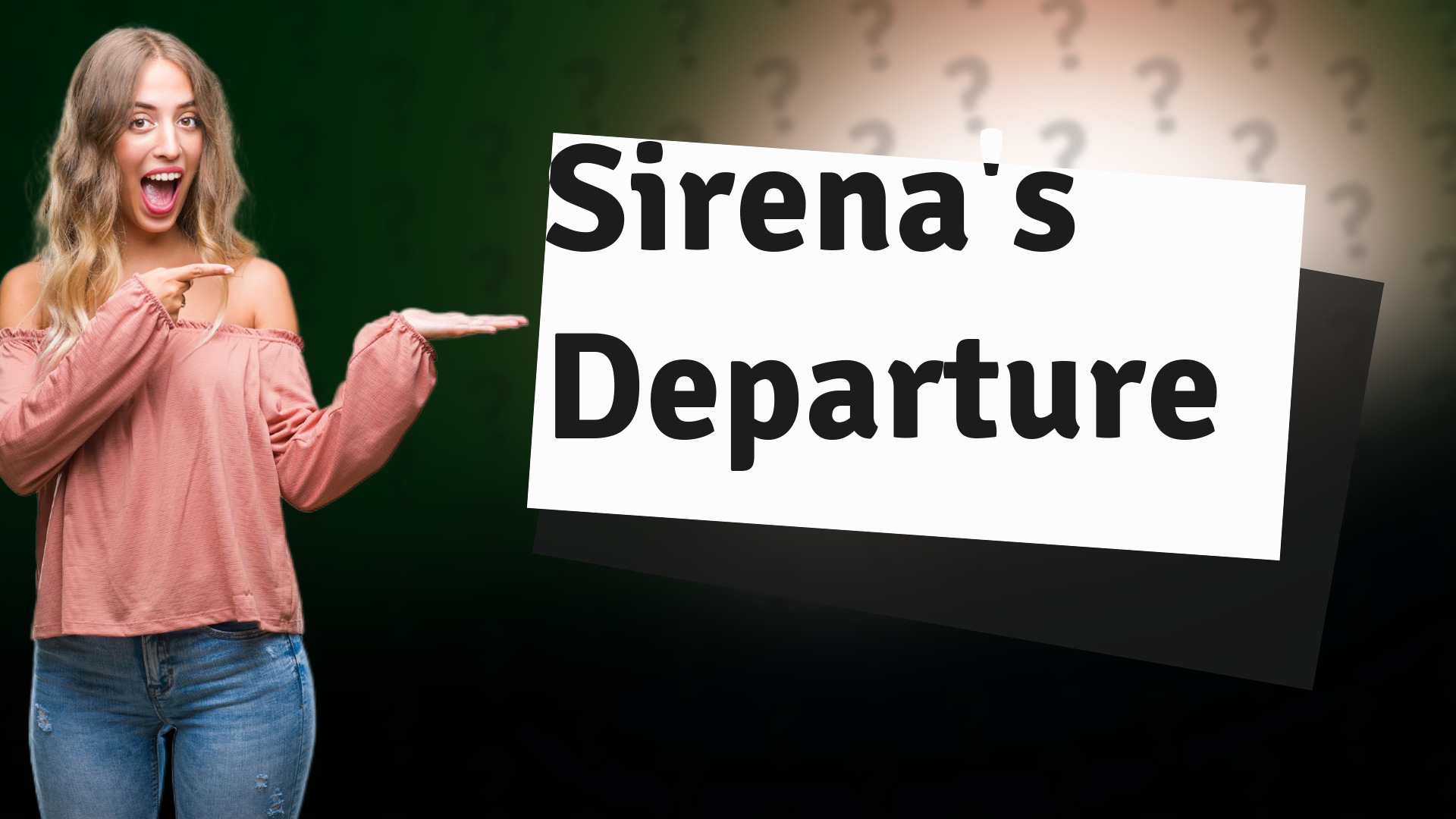 Sirena's Departure