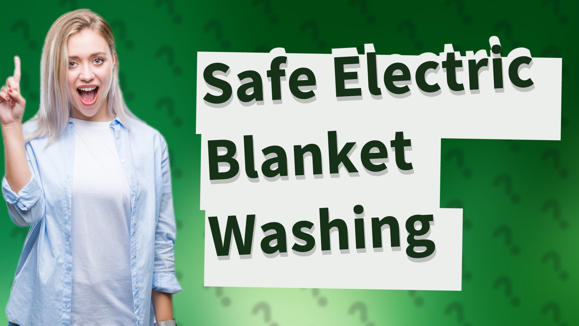 Safe Electric Blanket Washing