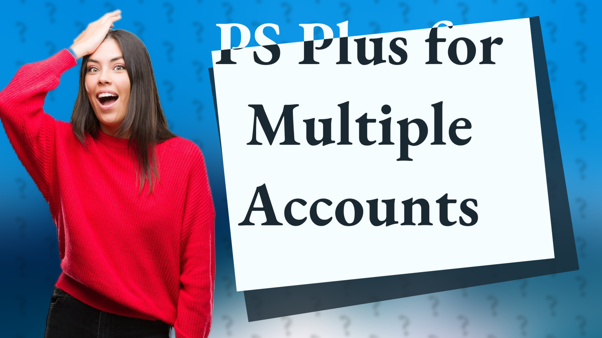 PS Plus for Multiple Accounts