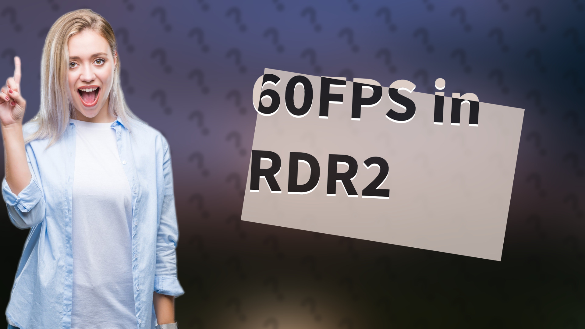 60FPS in RDR2