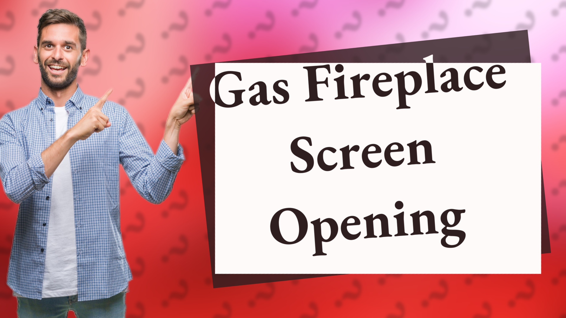 Gas Fireplace Screen Opening