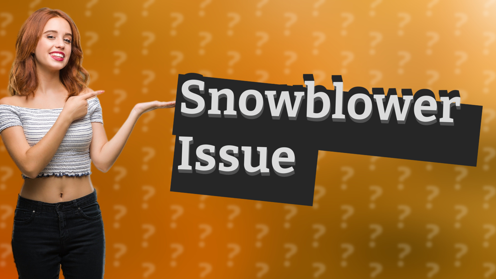 Snowblower Issue