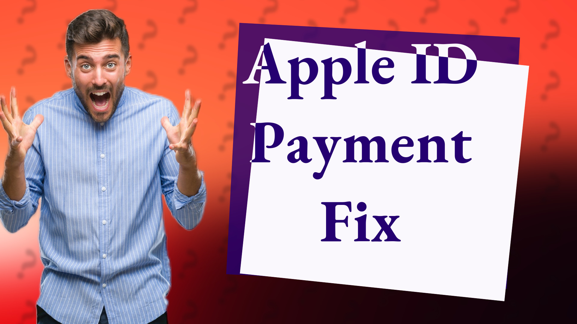 Apple ID Payment Fix