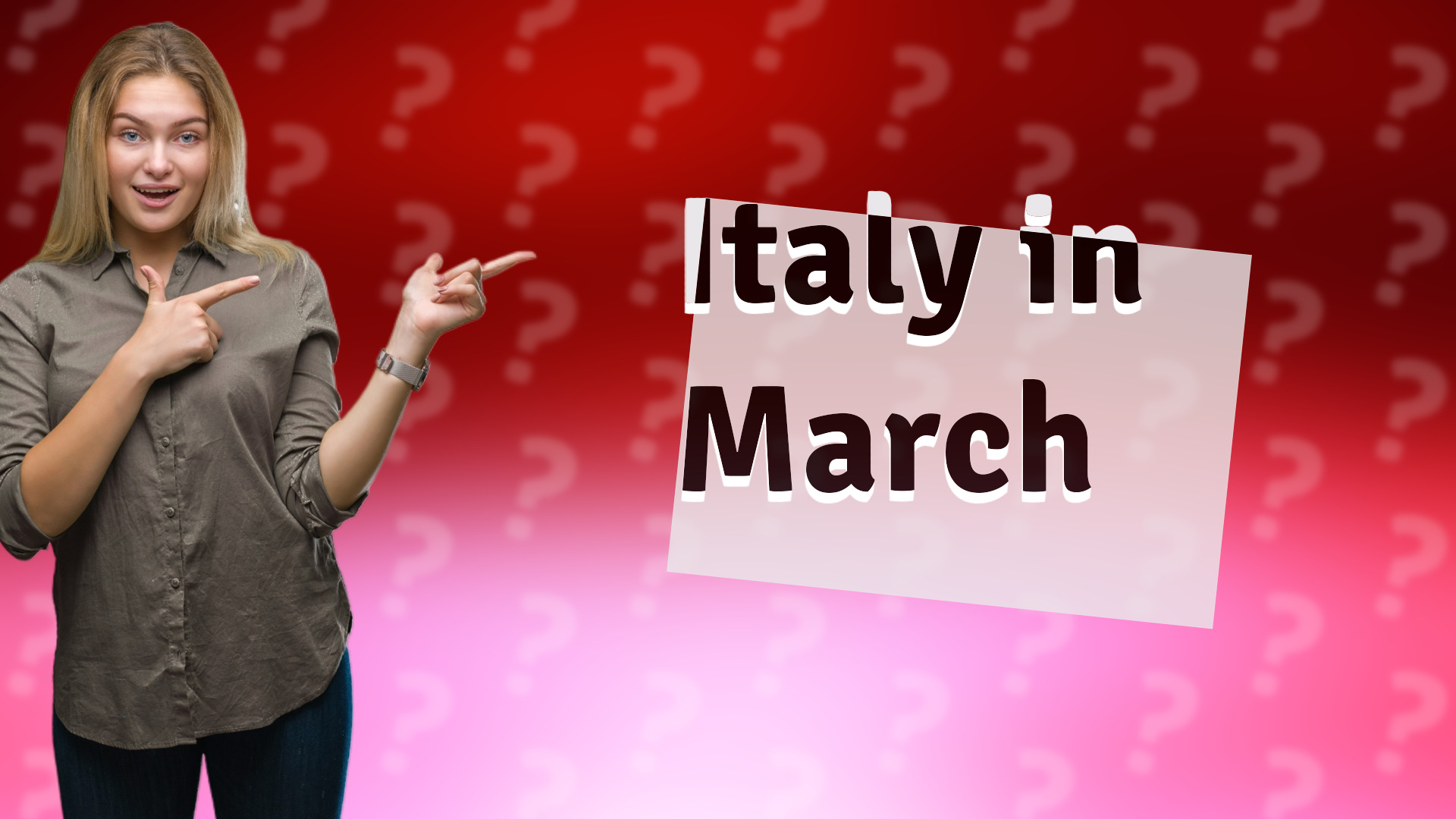 Italy in March