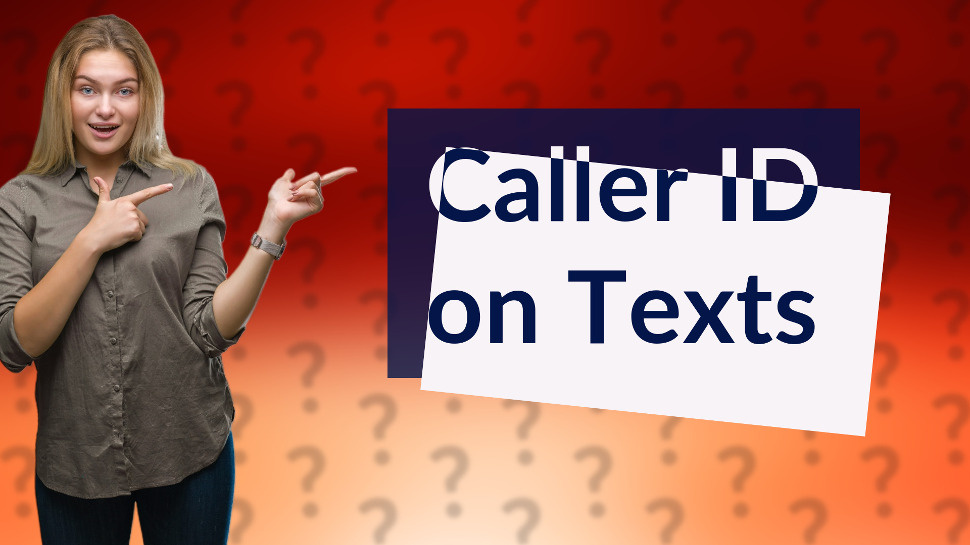 Caller ID on Texts