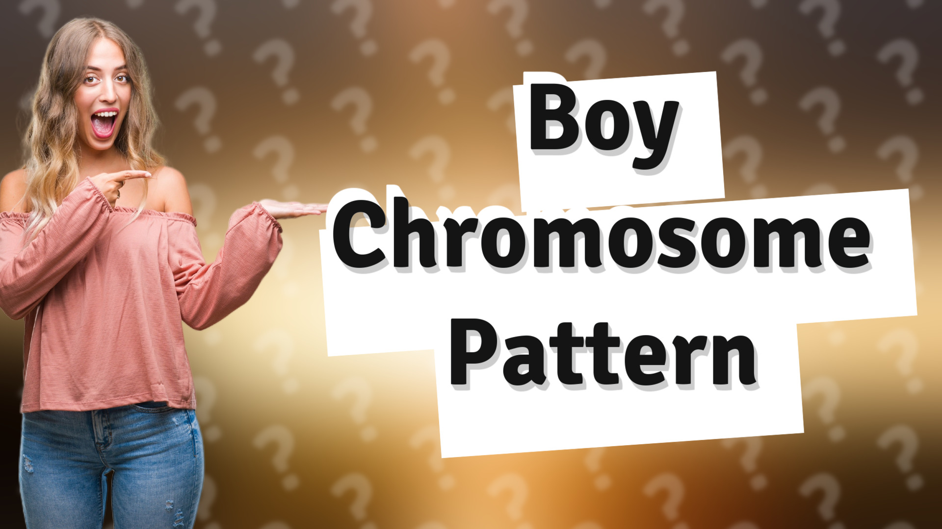 Boy Chromosome Pattern