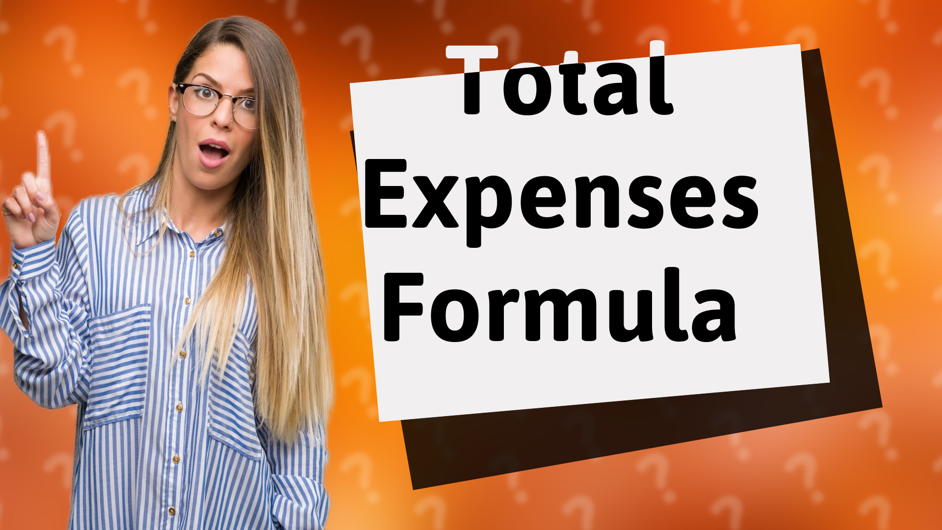 Total Expenses Formula
