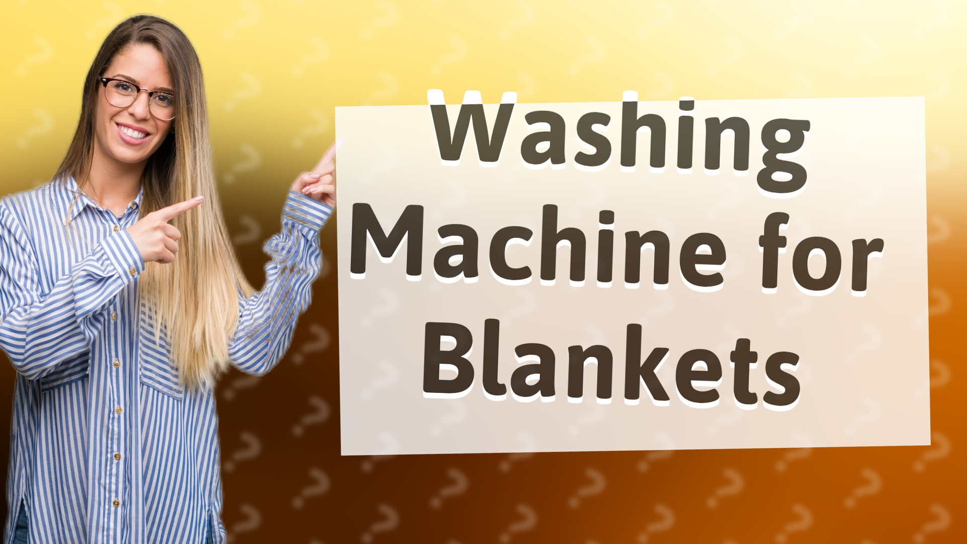 Washing Machine for Blankets