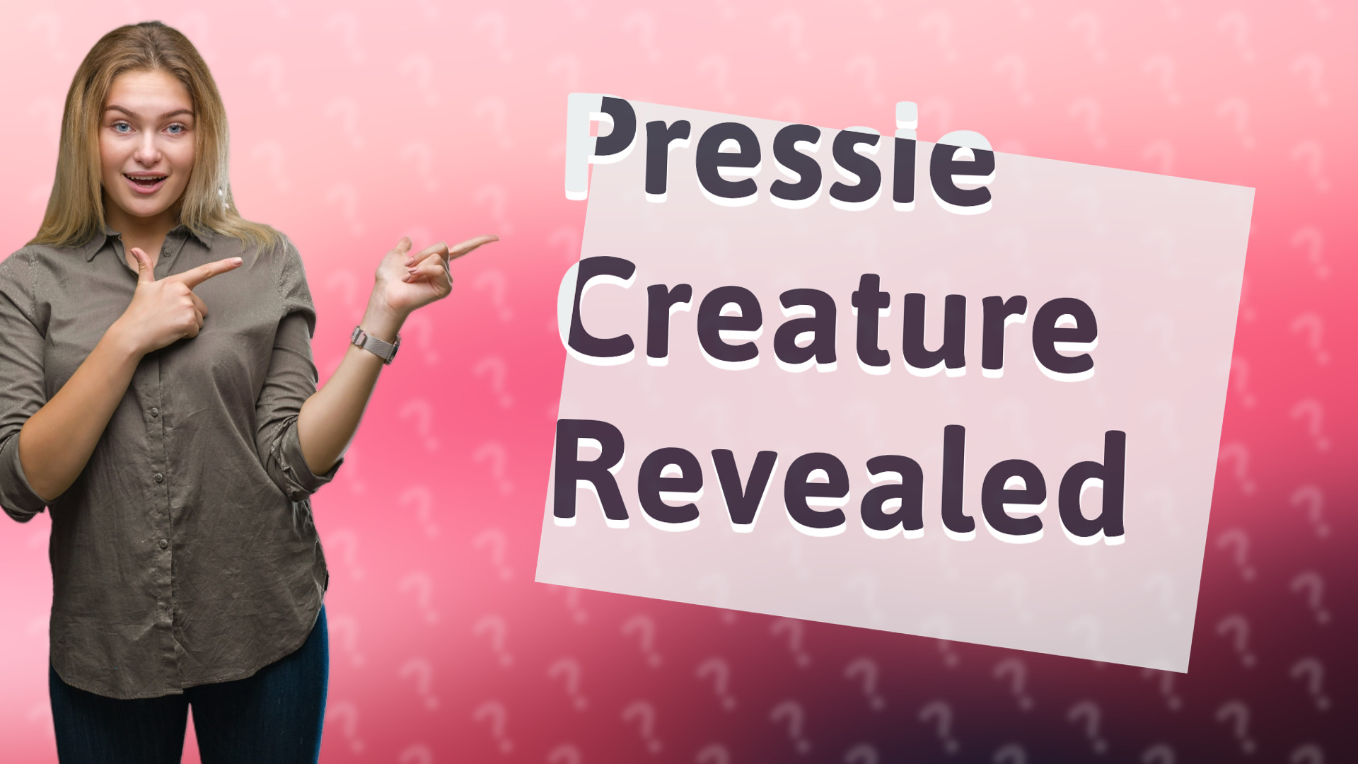 Pressie Creature Revealed
