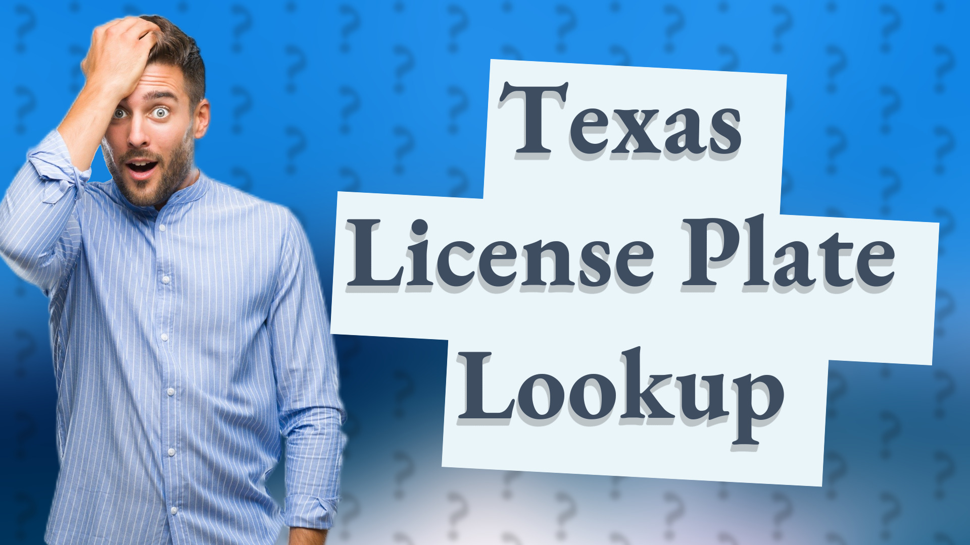 Texas License Plate Lookup