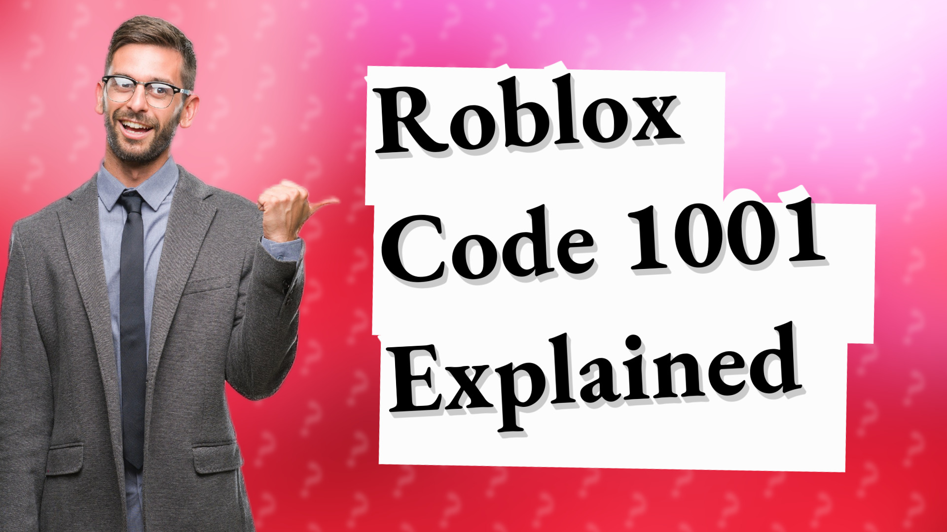 Roblox Code 1001 Explained