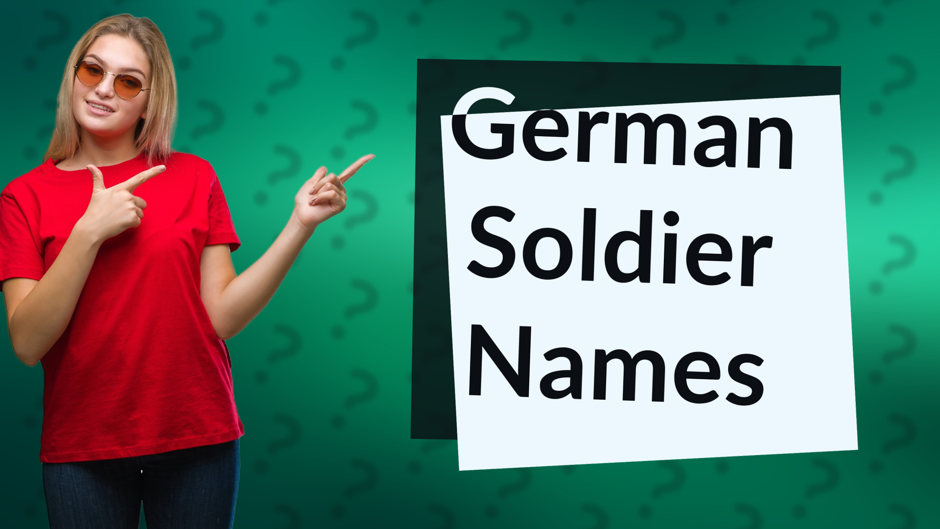 German Soldier Names