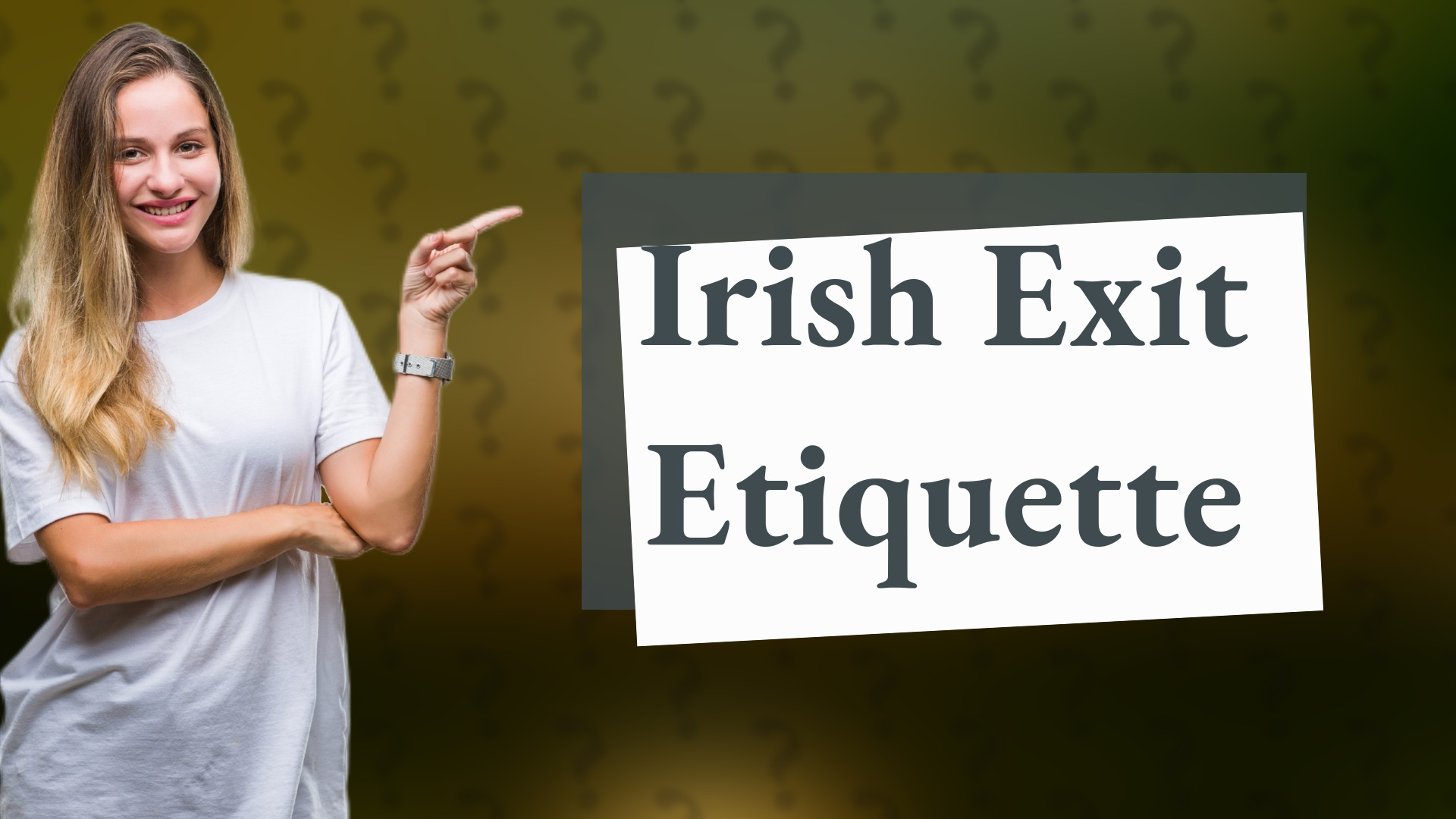 Irish Exit Etiquette