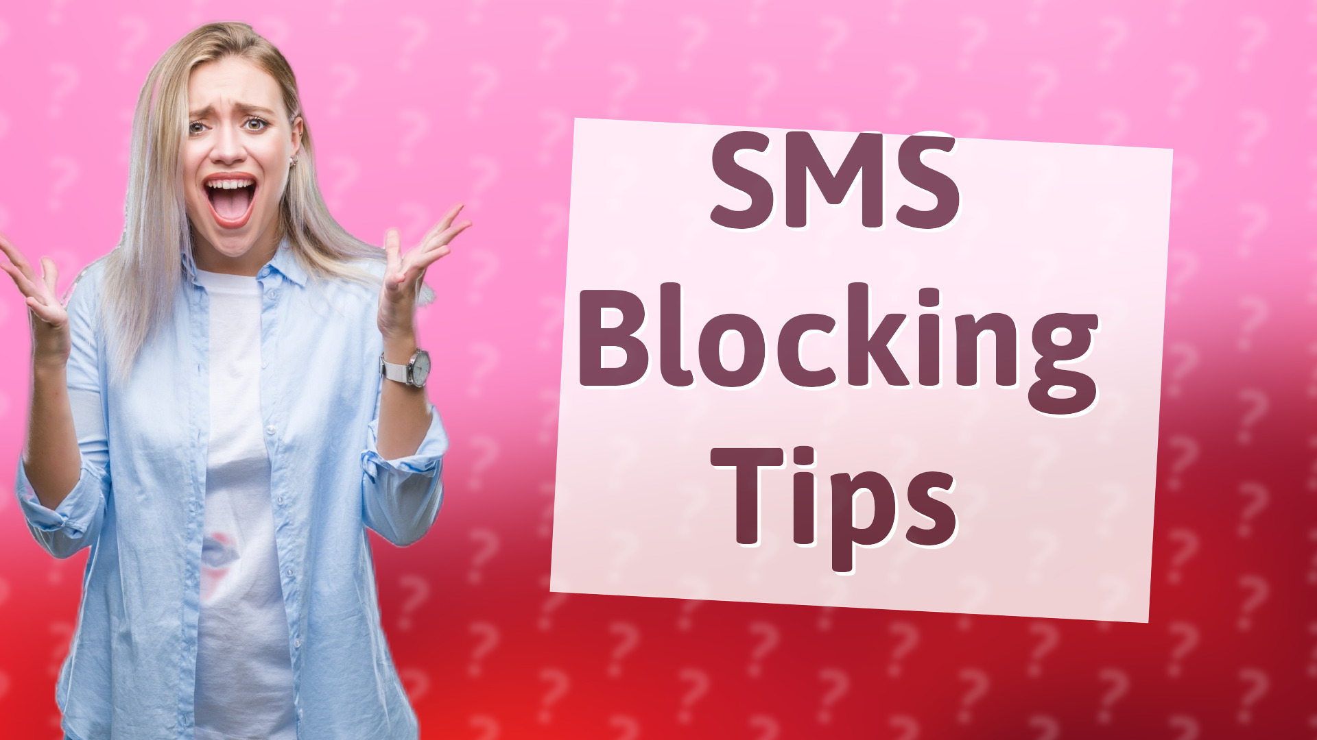 SMS Blocking Tips