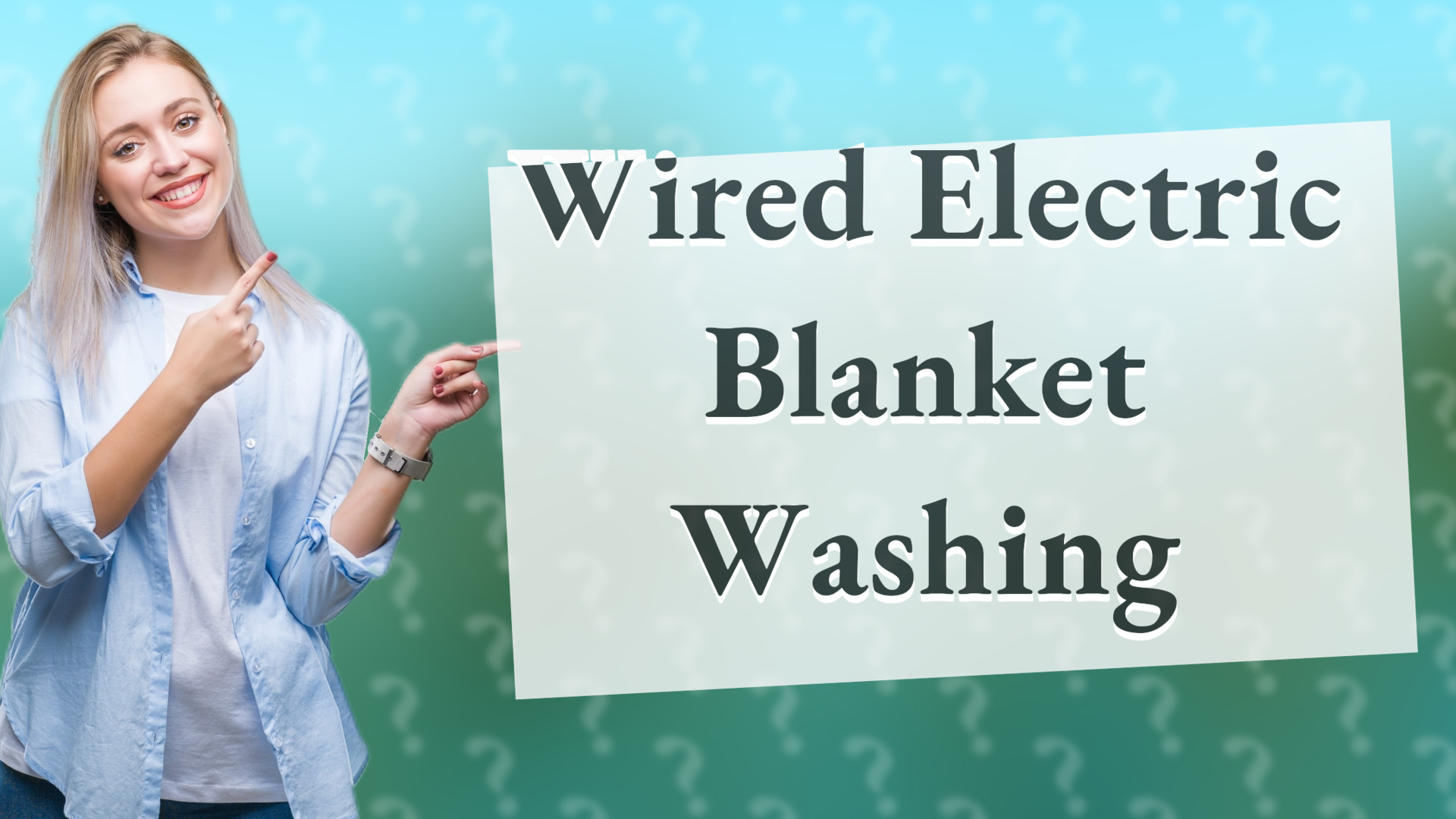 Wired Electric Blanket Washing