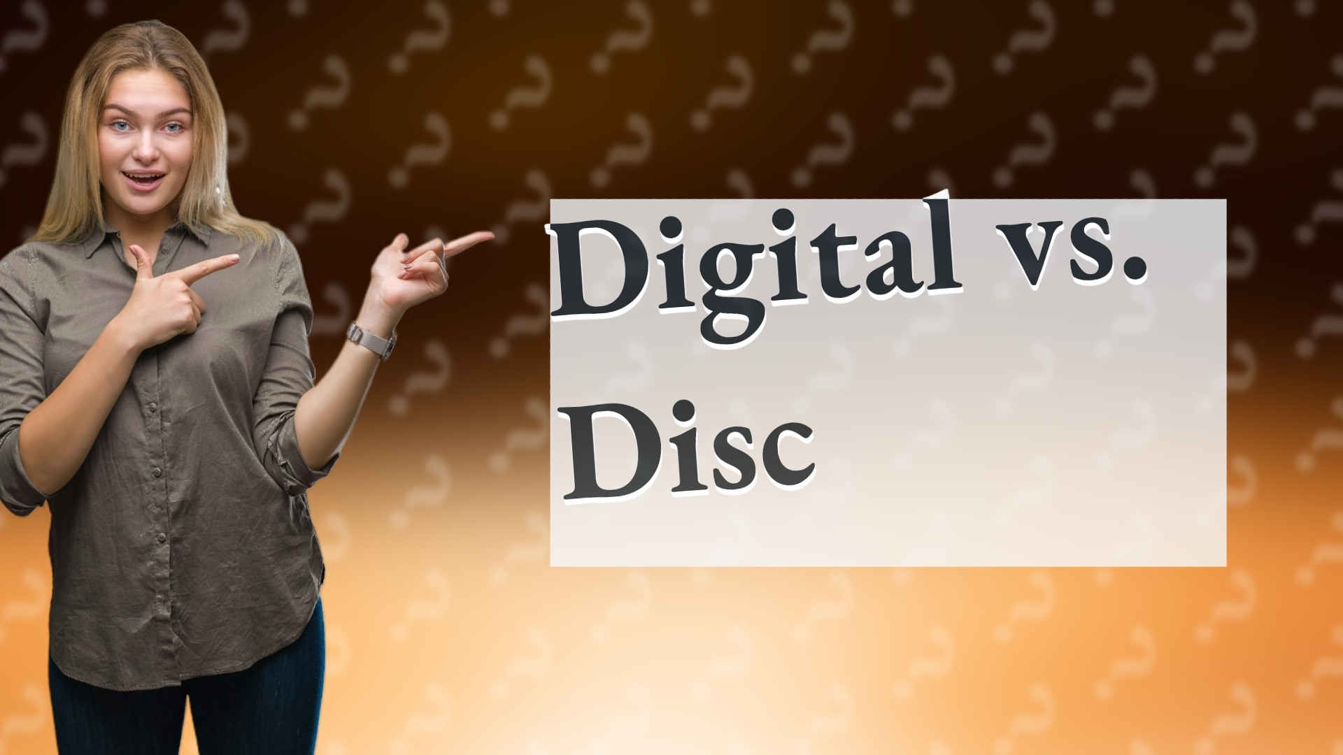 Digital vs. Disc