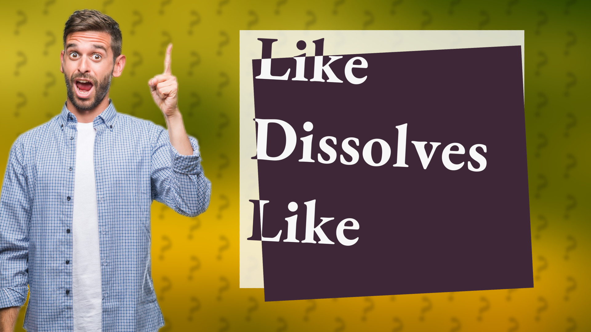 Like Dissolves Like