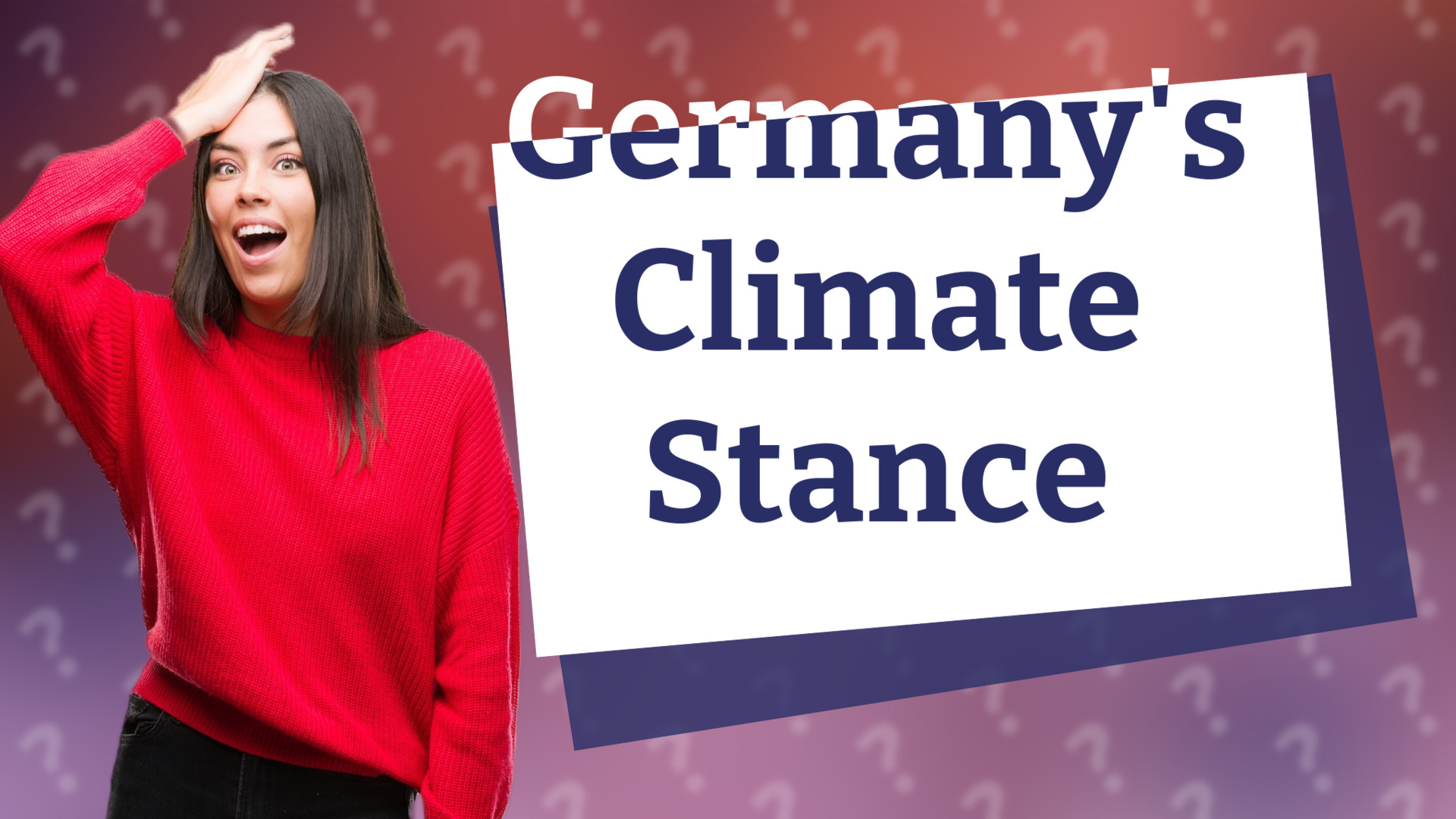 Germany's Climate Stance