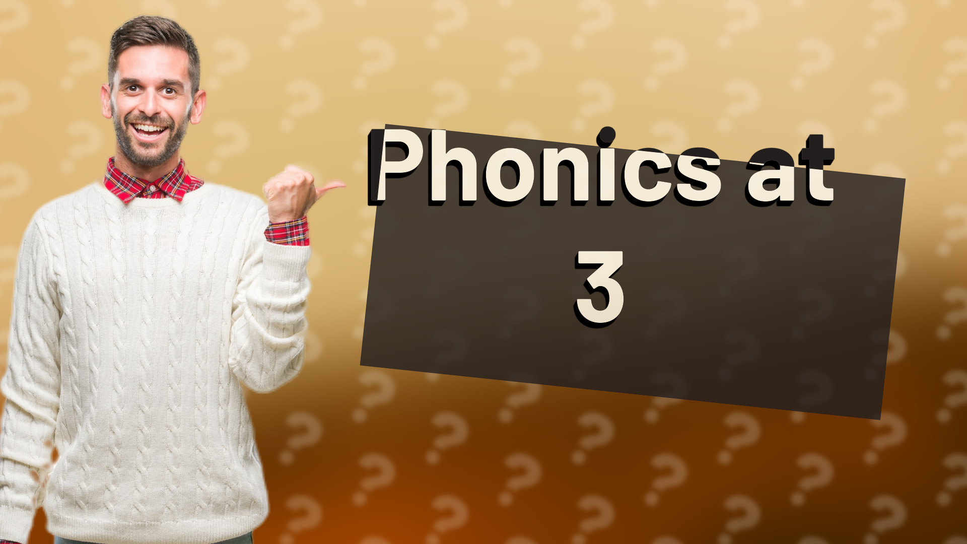 Phonics at 3