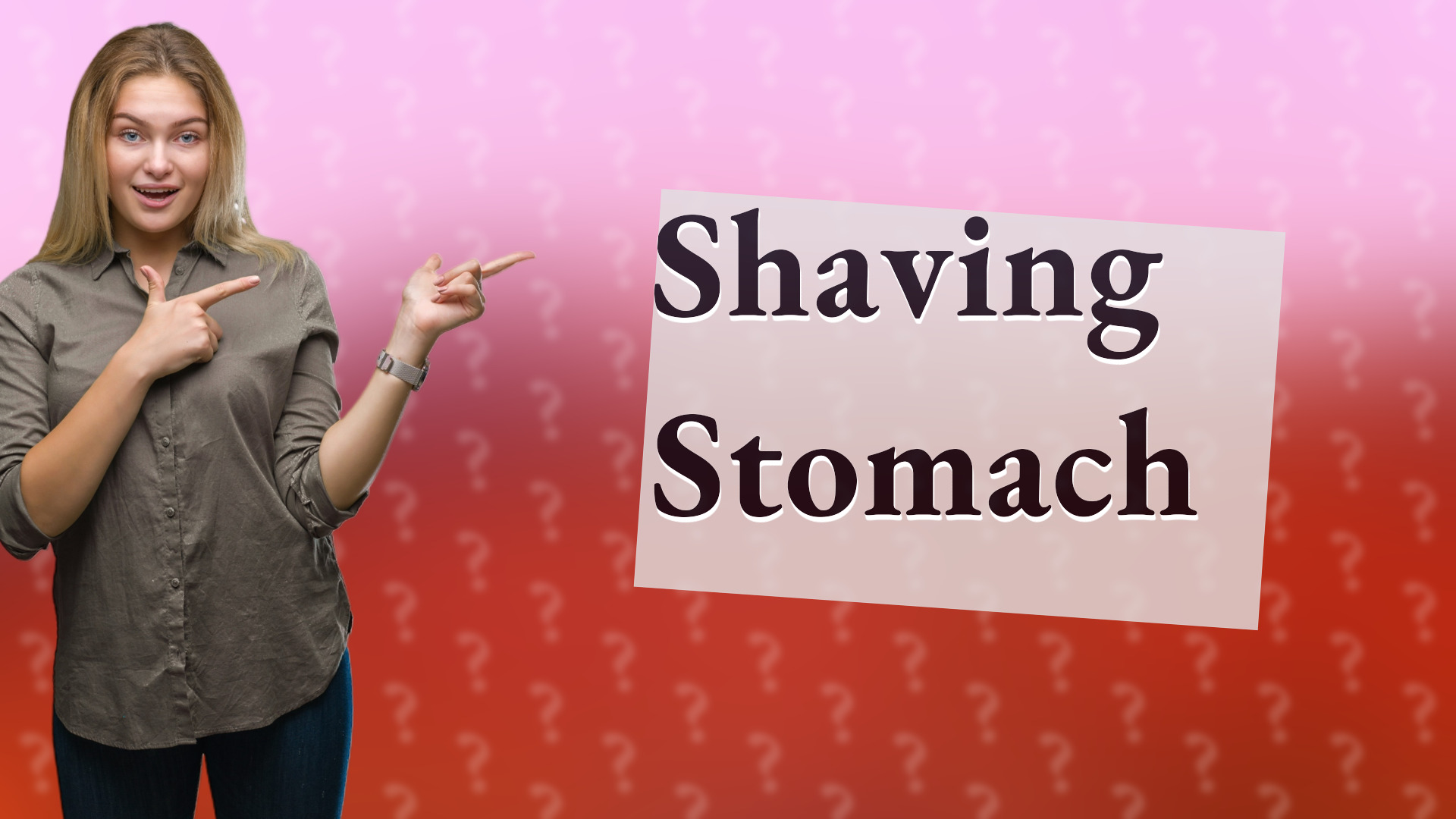 Shaving Stomach