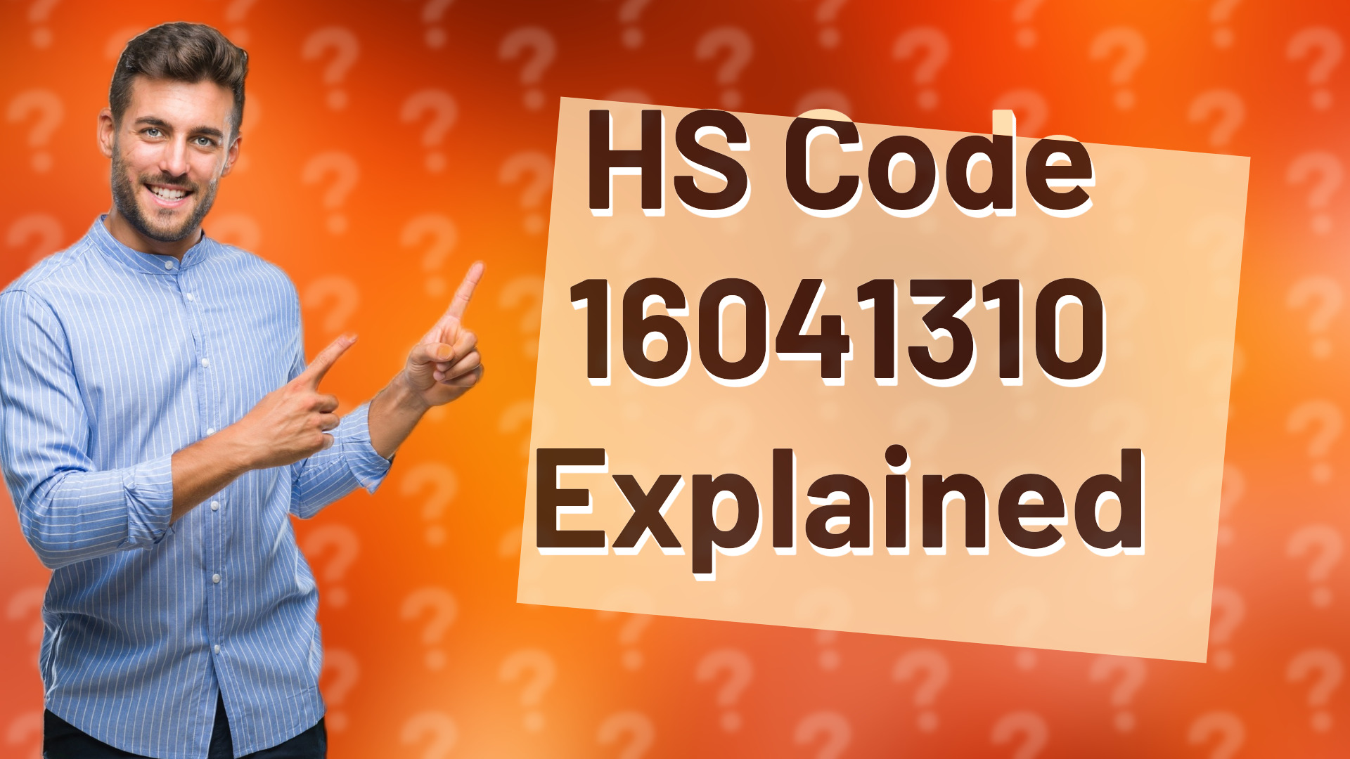 HS Code 16041310 Explained