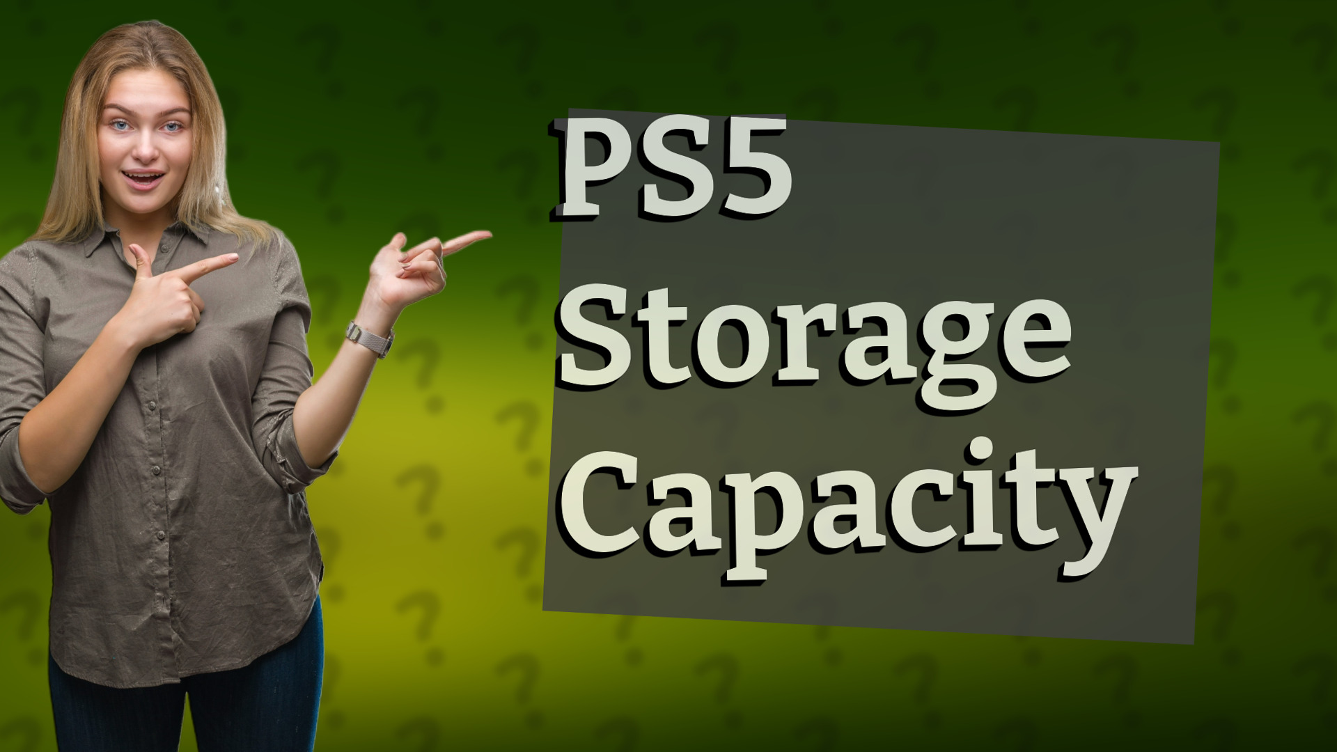 PS5 Storage Capacity