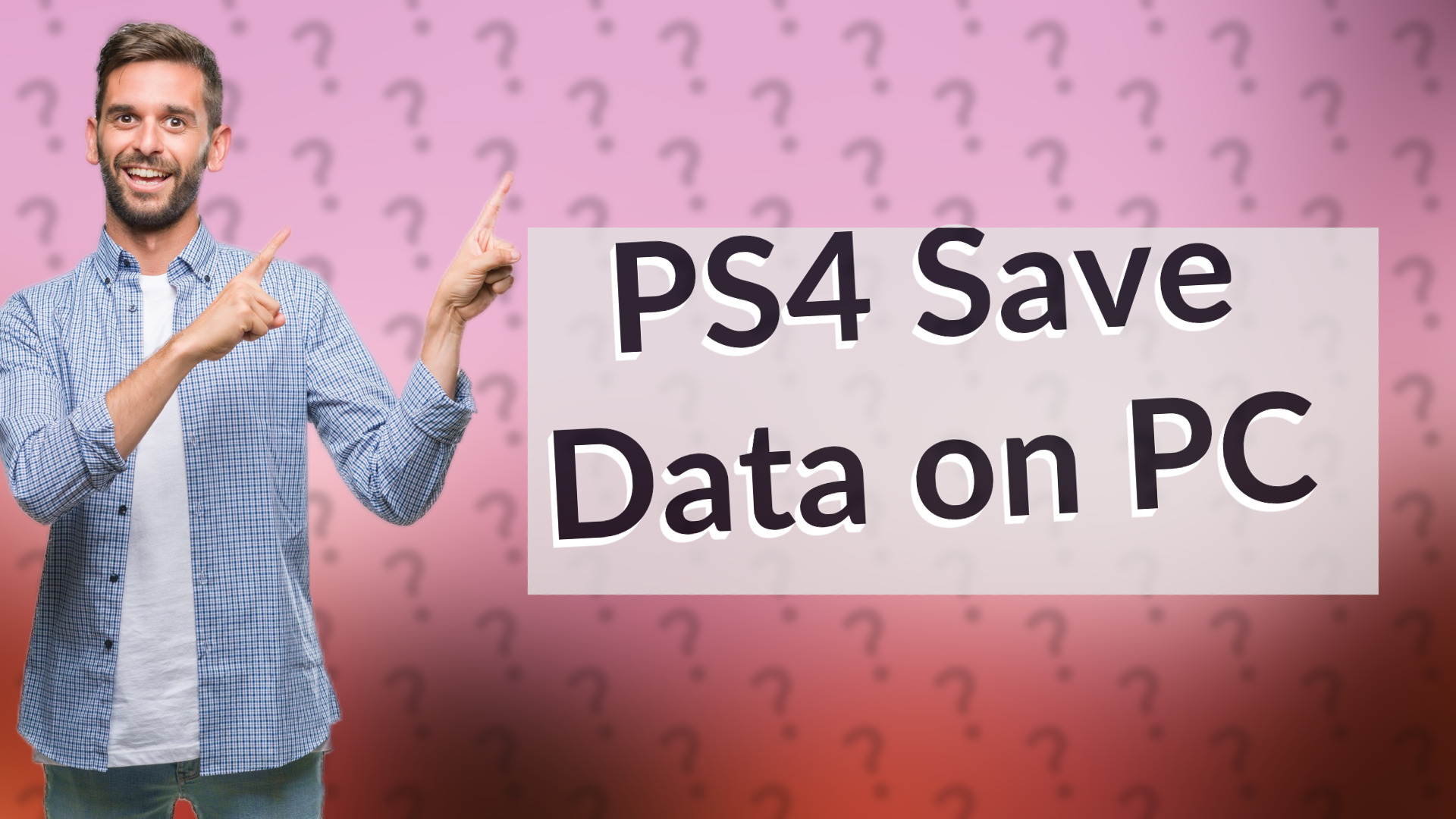 PS4 Save Data on PC