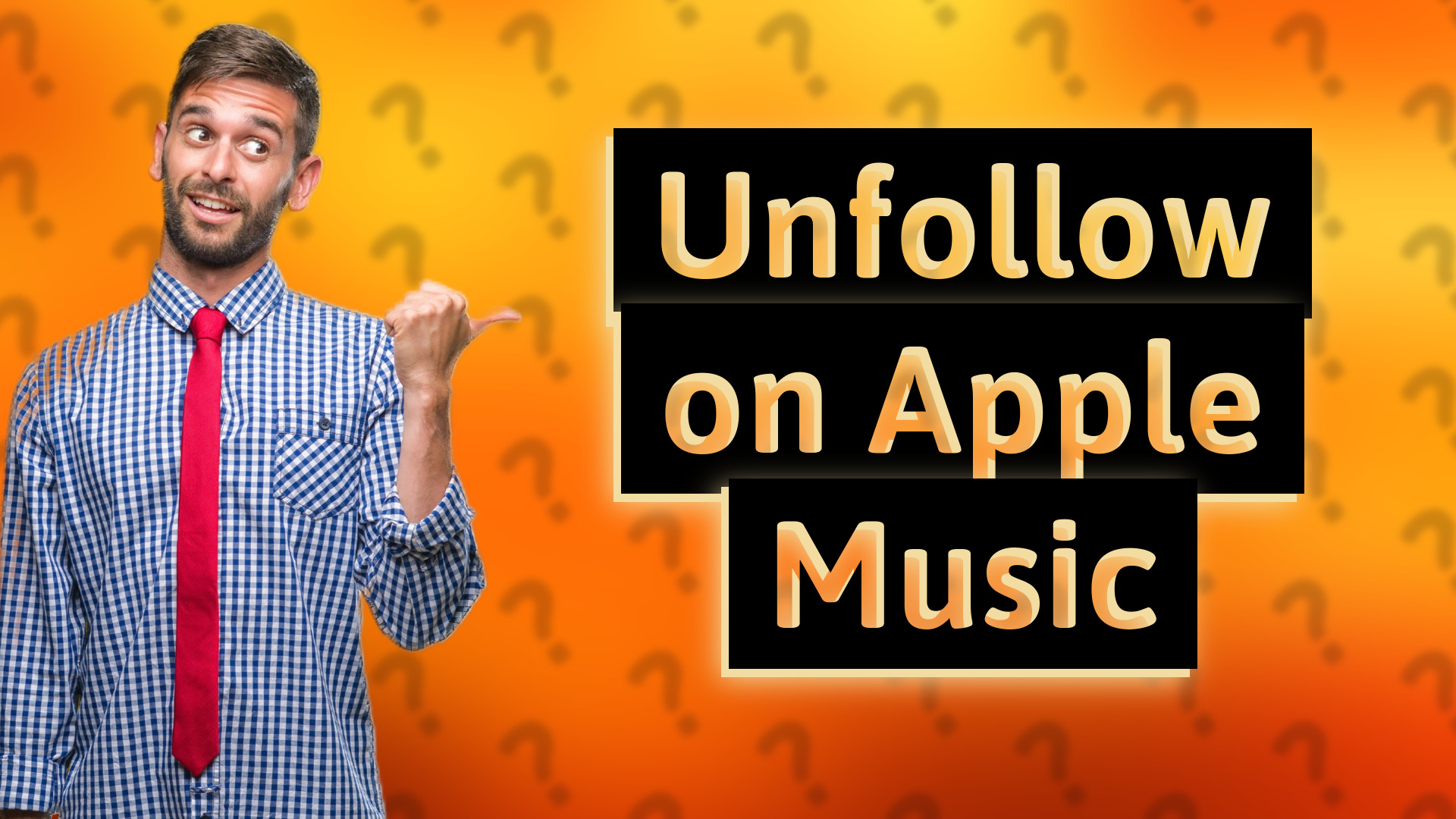 Unfollow on Apple Music