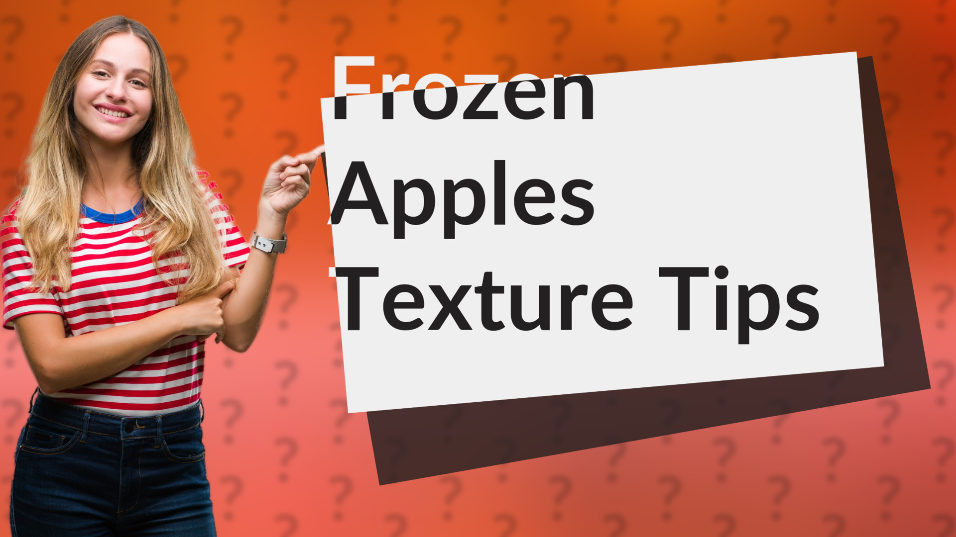 Frozen Apples Texture Tips